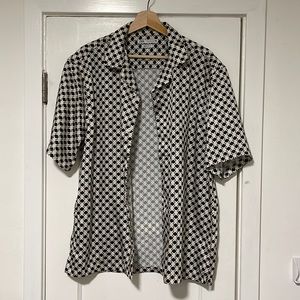 Silky short sleeve Zara shirt